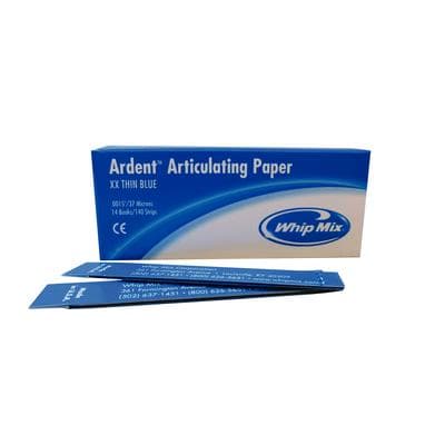 Ardent Articulating Paper XX-Thin Strips, Blue, 0.0015" (37 Microns), Waxed, 140 Strips/Box, 60004 thumbnail 11