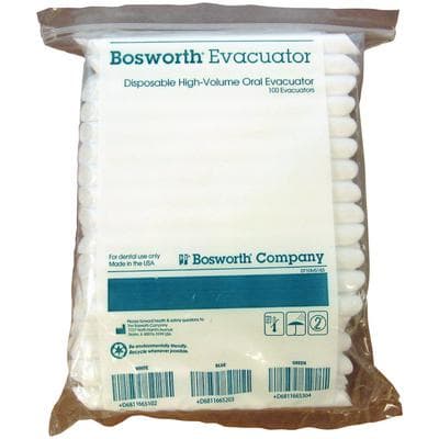Keystone Oral Evacuators, High Volume Aspirator Tips, Non-Vented, White, 100/Bag, 16651 thumbnail 7