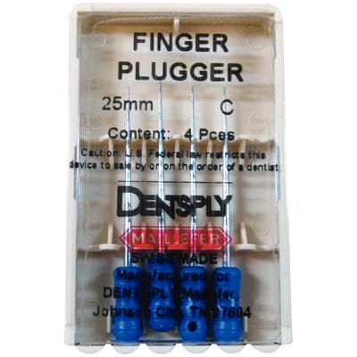 Dentsply Sirona Maillefer Finger Plugger, Size 30C, Blue, Plastic Handle, 25mm, 4/Pkg, 671712 thumbnail 12