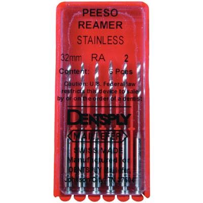 Dentsply Maillefer Stainless Steel Peeso Reamers, RA, #2, 32 mm, 6/Pk, 671511 thumbnail 4