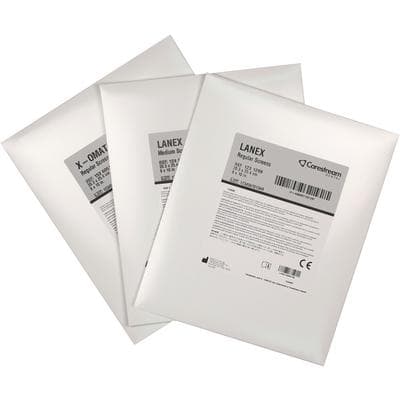 X-Omatic Intensifying Screen, Regular Speed, Blue-Light Sensitive, 5" x 12", with Double-Backed Tape - X-Omatic Intensifying Screens – Regular with Double-Backed Tape, 5" x 12" - X-Omatic Intensifying Screens – Regular with Double-Backed Tape, 5" x 12" - Image 1