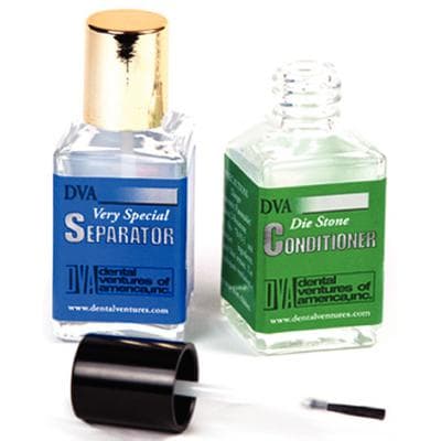 DVA Conditioner and Very Special Separator Empty Labeled Glass Bottles with Brushes, 1 oz, 2/Pkg - DVA Conditioner and Very Special Separator – Empty Labeled Glass Bottles, 1 oz, 2/Pkg with Brushes - DVA Conditioner and Very Special Separator – Empty Labeled Glass Bottles, 1 oz, 2/Pkg with Brushes - Image 1