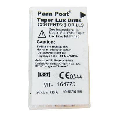 ParaPost Taper Lux Drill Refill, Size 5 (1.25mm), Red/Black, 3/Pk, P825 thumbnail 13