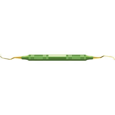 XP Universal Curettes – 5/6 Langer, Double End, EagleLite™ Color Resin Handle, Green, AECL5-6XPX thumbnail 6