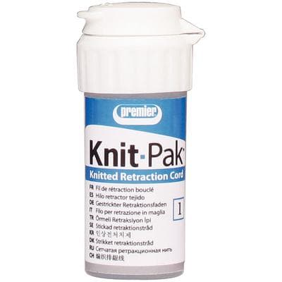Premier Dental Knit-Pak Knitted Retraction Cord, Plain, Size #1, Blue, 100" (254 cm), 1/Pk, 9007554 thumbnail 17