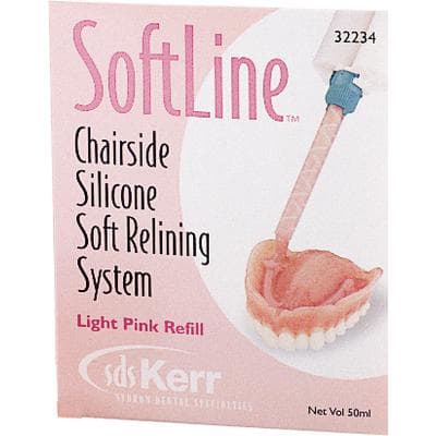 Kerr SoftLine Chairside Silicone Soft Relining Material Refill Kit, Light Pink, 50 ml Cartridge, 32234 thumbnail 22