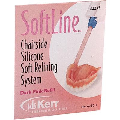 Kerr SoftLine Chairside Soft Reline Material Refill Kit, Dark Pink, 50 mL Cartridge, #32235 thumbnail 18