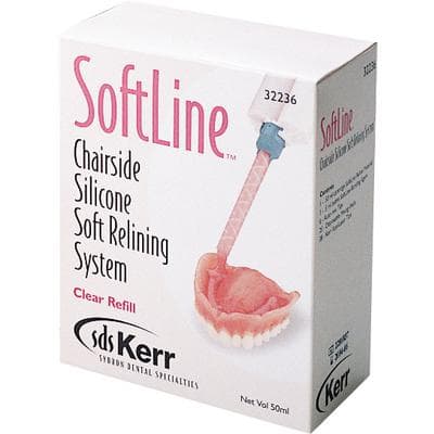 Kerr SoftLine Chairside Silicone Soft Reline Material Refill, Clear Pink, 50 mL Cartridge Kit, #32236 thumbnail 16
