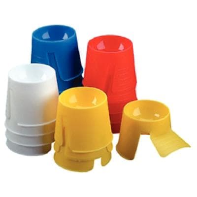Dapdish Disposable Dappen Dishes, Assorted Colors (White, Blue, Yellow, Red), 200/Pkg thumbnail 3