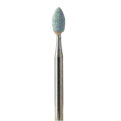 Meisinger 667-035 Green Ceramic Abrasive Mounted Stone, Medium Grit, HP Shank, 3.5mm, 5/Pkg thumbnail 2