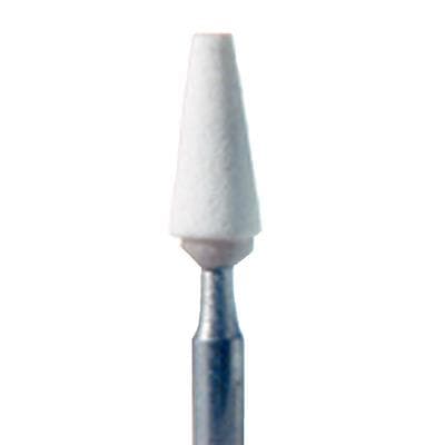Meisinger 649XF-025 HP White Arkansas Extra Fine Abrasive, Tapered Flat End, 2.5mm Head, 5/Pk thumbnail 3