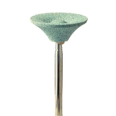 Meisinger KB728-165-HP Green Ceramic Abrasive, Fine, Inverted Cup, 16.5 mm, HP, 5/Pkg thumbnail 3