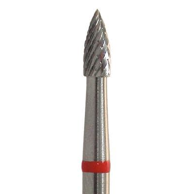 Meisinger Lab Bur Carbide Cutter, HM78MF-023-HP, Fine Flame, X-Cut, 2.3 mm Diameter, HP Handpiece thumbnail 5
