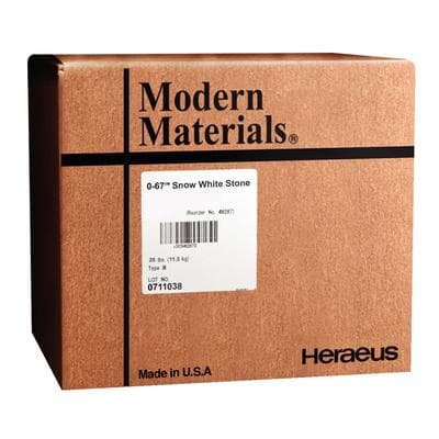 Kulzer Modern Materials O-67 Snow White Orthodontic Stone, Type III, 25 lb Box, 50046972 thumbnail 10
