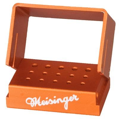 Meisinger Aluminum Bur Block, Orange, 15 Holes, 10 FG/5 RA, Sterilizable, OR100 thumbnail 3