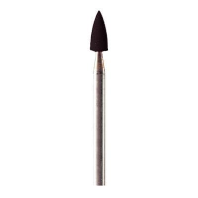 Meisinger Flexible Polisher, Pointed, Black, Coarse, 3.3mm Diameter, Right Angle Latch, 5/Pkg, ISO 9503V thumbnail 2