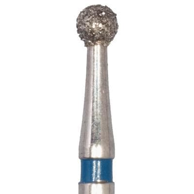 Meisinger 801-018-HP Diamond Bur, Round, Medium Grit, 1.8 mm, HP Shank, 5/Pack thumbnail 6