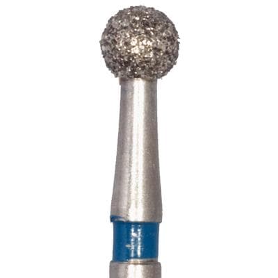 Meisinger 801-023-HP Diamond Bur, Round, Medium Grit, 2.3 mm, HP Shank, 5/Pk thumbnail 7