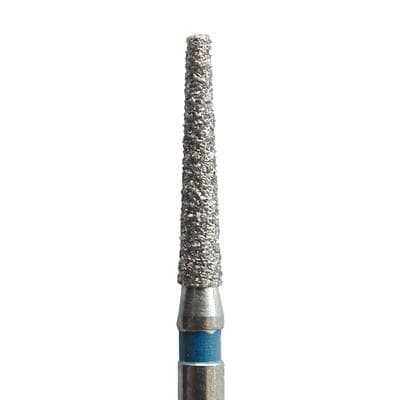 Meisinger 847-014-HP Diamond Bur, Flat End Taper, Medium Grit, 1.4 mm Diameter, 8 mm Working Length, HP Shank, 5/Pack thumbnail 6