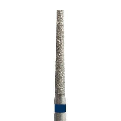 Meisinger 848-014-HP Diamond Bur, Flat End Taper, Medium Grit, 1.4 mm Diameter, 10 mm Head Length, HP Shank, 5/Pack thumbnail 3