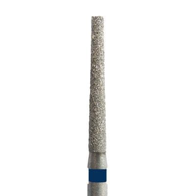 Meisinger Diamond Bur 848-016-HP, Medium Grit, Blue Ring, Flat End Tapered, 1.6 mm Diameter, 10 mm Head Length, Handpiece (HP), Pack of 5 thumbnail 5