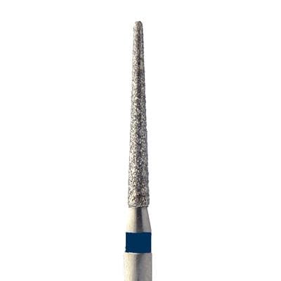 Meisinger 852-012-HP Medium Grit Round End Tapered Diamond Bur, Blue Ring, 1.2 mm Head, 10 mm Working Length, Handpiece Shank, Pack of 5 thumbnail 7