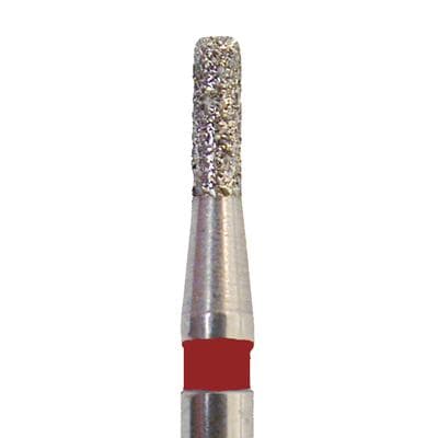 Meisinger 840F-008-FG Fine Diamond Bur, Round-Edge Cylinder, Friction Grip, 0.8 mm Head Diameter, 3.0 mm Head Length, Red Ring, 5/Pkg thumbnail 5