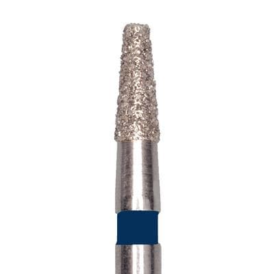 Meisinger 845-016-FG Diamond Bur, Medium Grit, Flat End Taper, Friction Grip, 1.6 mm Head Diameter, 4.0 mm Head Length, 5/Pkg thumbnail 6