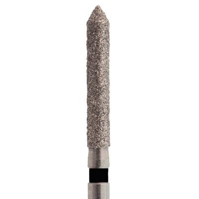 Meisinger 886H-016-FG Super Coarse Diamond Bur, Pointed Cylinder, Friction Grip, 1.6 mm, Black, 5/Pk thumbnail 7