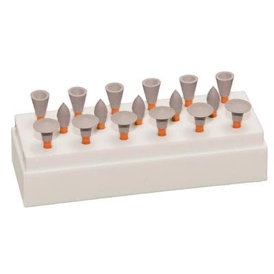 Meisinger Elevation One-Step Composite Polishing Intro Kit, Blue, 18 Polishers (6 Flame 4.1mm, 6 Cup 5.7mm, 6 Disc 8.0mm), RA, D9780-041-RA/D9781-057-RA/D9782-080-RA thumbnail 3