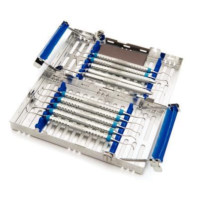 Hu-Friedy IMS Signature Series Collection Perio Standard Set-Up, Blue Double-Decker 14-Instrument Cassette with Instruments thumbnail 8
