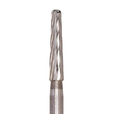 Meisinger HM212LR-016 Tungsten Carbide Trimming & Finishing Bur, FG, 8-12 Flute, Round-End Taper, 1.6 mm, 5/Pkg thumbnail 4
