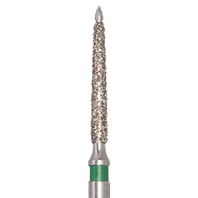 Meisinger 863KG-012-FG Diamond Bur, Coarse, Green, Flame, Safe End, Friction Grip, 1.2 mm Head Diameter, 5/Pk thumbnail 4