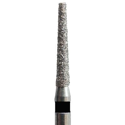 Meisinger 847H-016-SS Diamond Bur, FG Short Shank, Flat End Taper, Super Coarse (Black), 1.6 mm Head Diameter, 8.0 mm Head Length, 5/Pkg thumbnail 6