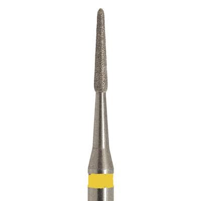 Meisinger 849LC-012-RAXL Diamond Bur, RA Extra Fine, 1.2 mm Diameter, 5/Pkg - Diamond Instruments, RA - Extra Fine RAXL, Size #849LC-012-RAXL, 1.2 mm Diameter - Image 1