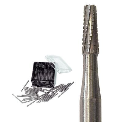 Meisinger Tungsten Carbide Bur, #700 Tapered Fissure Cross Cut, Friction Grip, 1.0 mm Diameter, 100/Pkg, C0700FG thumbnail 5