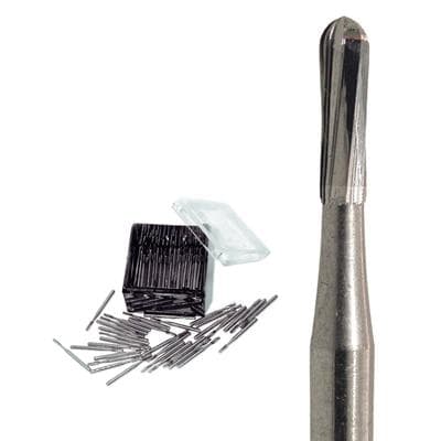 Meisinger Tungsten Carbide Bur HM 21R, FG, Size 1157, Cylinder Round End, 1.0 mm Diameter, 100/Pkg, C1157FGOP thumbnail 4