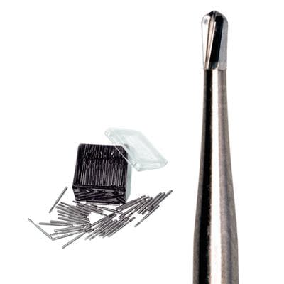 Meisinger Tungsten Carbide Bur #331, Pear Shape, Friction Grip, 1.0 mm Diameter, 100/Pkg (C0331FGOP) thumbnail 4
