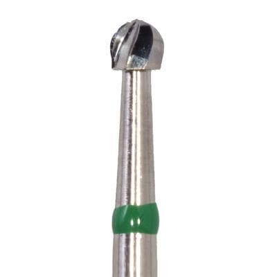 Meisinger Supersharp Tungsten Carbide Bur, HM1S Round, Right-Angle Long (RAL), 1.8 mm Diameter, US #6S, 5/Pkg thumbnail 4