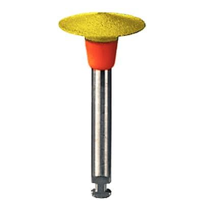 Meisinger Diamond Flexible Polisher for Porcelain and Ceramics, Knife Edge, Yellow/Orange, Extra Fine, Right Angle Latch, 2/Pkg, ISO 9746C - Diamond Flexible Polishers for Porcelain and Ceramics – RA, 2/Pkg - Knife Edge, Yellow/Orange, Extra Fine, 9746C, 10.0 Diameter - Image 1