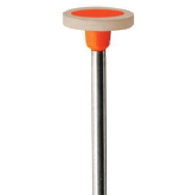 Meisinger Luster Diamond Flexible Polisher for IPS e.max – Wheel, Gray/Orange, Fine, High Shine, 11.0 mm, DPO06, 2/Pkg - -Luster for Emax: Wheel Polisher/Fine/High-Shine/ Gray-Orange - Image 1