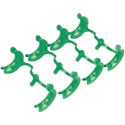 Lumalite Disposable Cheek Retractors, Small, Green, 4/Pkg - Disposable Cheek Retractors, 4/Pkg - Green/Small - Image 1