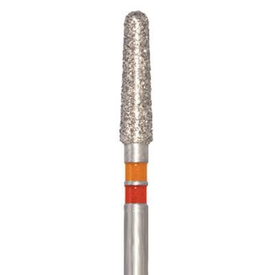 Meisinger Zirconia Diamond Bur, Friction Grip, Tapered Round-End Cylinder, Fine (Red), 1.8 mm, 5/Pk, Z850F-018-FG thumbnail 10