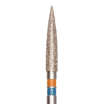 Meisinger Zirconia Diamond Bur, FG, Flame, #863, 1.2 mm, Medium Grit, Blue, 5/Pk, Z863-012-FG thumbnail 9
