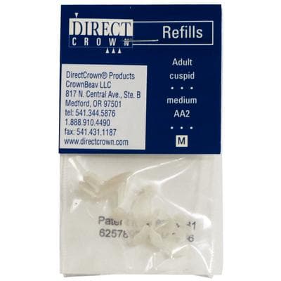 DirectCrown® Adult Anterior Cuspid Temporary Crown Refill, Medium, Upper & Lower, 8/Pkg, AA-2 thumbnail 5