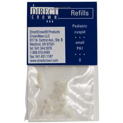 DirectCrown® Pediatric Refill Packs, Small Upper and Lower Cuspid, 8/Pkg - DirectCrown® – Pediatric Refill Packs, 8/Pkg - Small Upper and Lower Cuspid - Image 1