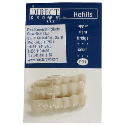 DirectCrown Posterior Bridge Refill, Upper Right, Small, 3/Pack, PB1 thumbnail 6