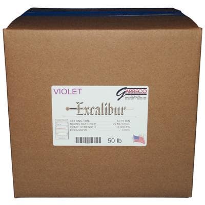 Garreco Excalibur Die Stone, Violet, 50 lb - Excalibur Die Stone - Violet, 50 lb - Image 1