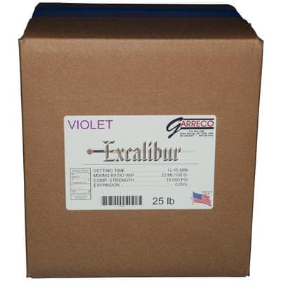 Garreco Excalibur Die Stone, Violet, 25 lb - Excalibur Die Stone - Violet, 25 lb - Image 1