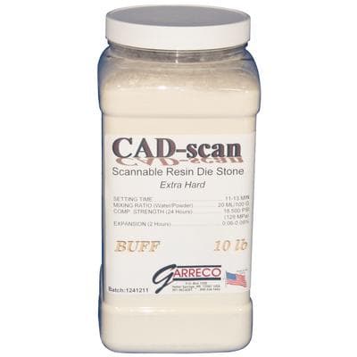 Garreco CAD-Scan Dental Gypsum, Buff, 10 lb Canister - CAD-Scan - 10 lb Canister, Buff - Image 1